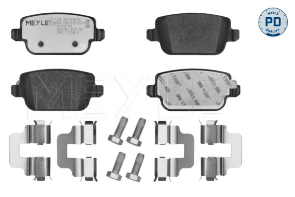 MEYLE 025 245 3715/PD MEYLE-PD: Advanced performance and design. Bremsbelagsatz, Scheibenbremse