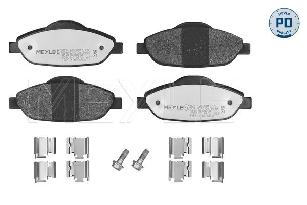 MEYLE 025 246 6017/PD MEYLE-PD: Advanced performance and design. Bremsbelagsatz, Scheibenbremse