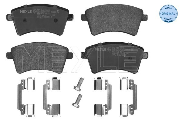 MEYLE 025 246 9318 MEYLE-ORIGINAL: True to OE. Bremsbelagsatz, Scheibenbremse