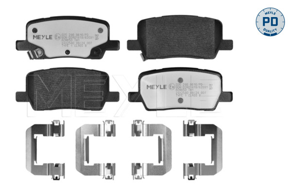 MEYLE 025 246 9616/PD MEYLE-PD: Advanced performance and design. Bremsbelagsatz, Scheibenbremse