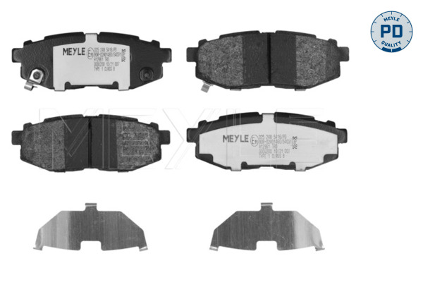 MEYLE 025 248 5416/PD MEYLE-PD: Advanced performance and design. Bremsbelagsatz, Scheibenbremse