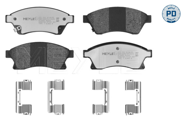 MEYLE 025 250 3118/PD MEYLE-PD: Advanced performance and design. Bremsbelagsatz, Scheibenbremse