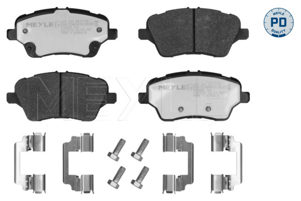 MEYLE 025 251 3417/PD MEYLE-PD: Advanced performance and design. Bremsbelagsatz, Scheibenbremse