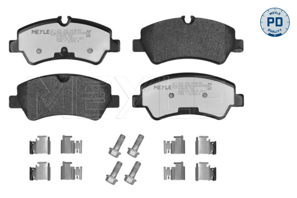 MEYLE 025 256 0418/PD MEYLE-PD: Advanced performance and design. Bremsbelagsatz, Scheibenbremse