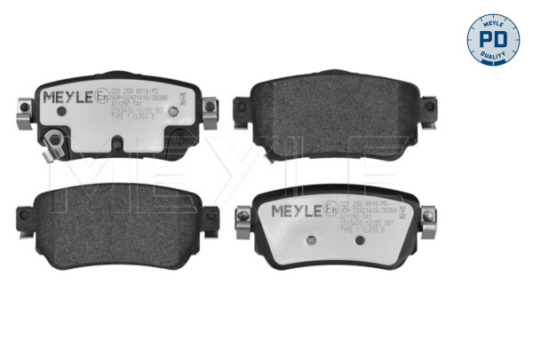 MEYLE 025 259 6515/PD MEYLE-PD: Advanced performance and design. Bremsbelagsatz, Scheibenbremse
