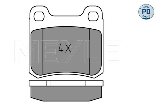 MEYLE 025 206 8715/PD MEYLE-PD: Advanced performance and design. Bremsbelagsatz, Scheibenbremse