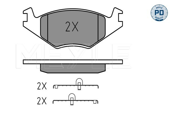 MEYLE 025 208 8717/PD MEYLE-PD: Advanced performance and design. Bremsbelagsatz, Scheibenbremse