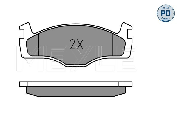 MEYLE 025 208 8717/PD MEYLE-PD: Advanced performance and design. Bremsbelagsatz, Scheibenbremse