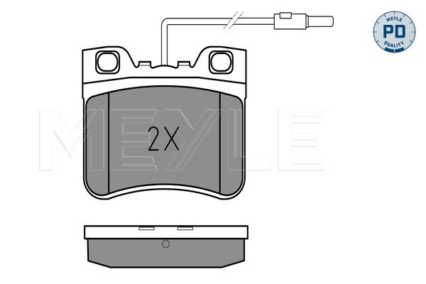 MEYLE 025 212 6717/PD MEYLE-PD: Advanced performance and design. Bremsbelagsatz, Scheibenbremse
