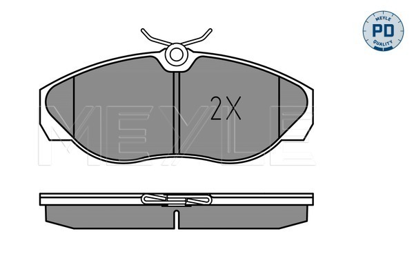 MEYLE 025 217 9719/PD MEYLE-PD: Advanced performance and design. Bremsbelagsatz, Scheibenbremse