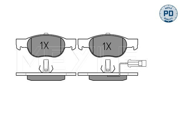 MEYLE 025 219 3017/PD MEYLE-PD: Advanced performance and design. Bremsbelagsatz, Scheibenbremse