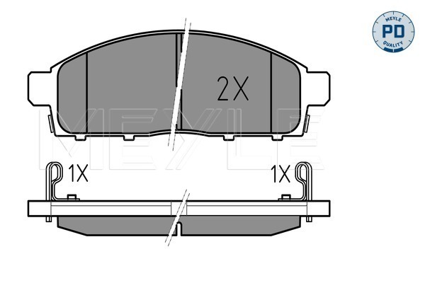 MEYLE 025 245 2916/PD MEYLE-PD: Advanced performance and design. Bremsbelagsatz, Scheibenbremse