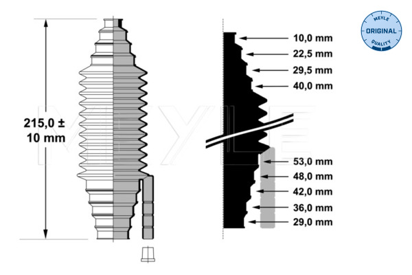 MEYLE 99-14 620 0003 MEYLE-ORIGINAL: True to OE. Faltenbalg, Lenkung