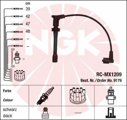 NGK 9179 Kit cavi accensione