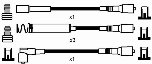 NGK 0788 Kit cavi accensione