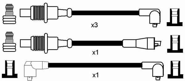 NGK 7156 Kit cavi accensione