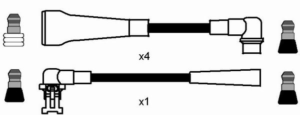 NGK 8507 Kit cavi accensione-Kit cavi accensione-Ricambi Euro