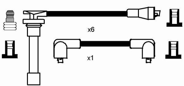 NGK 5406 Kit cavi accensione