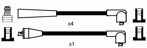 NGK 5408 Kit cavi accensione