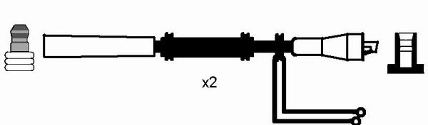 NGK 0689 Kit cavi accensione