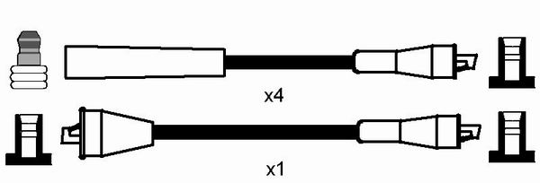 NGK 0678 Kit cavi accensione