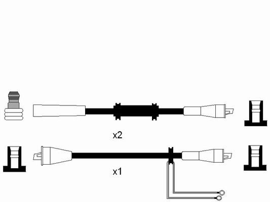 NGK 6980 Kit cavi accensione