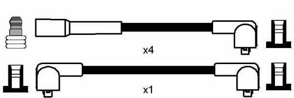 NGK 0860 Sada kabelů pro...