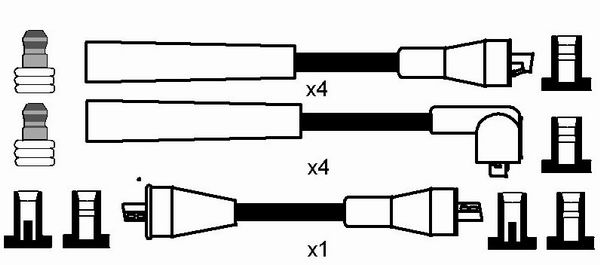 NGK 0538 Kit cavi accensione