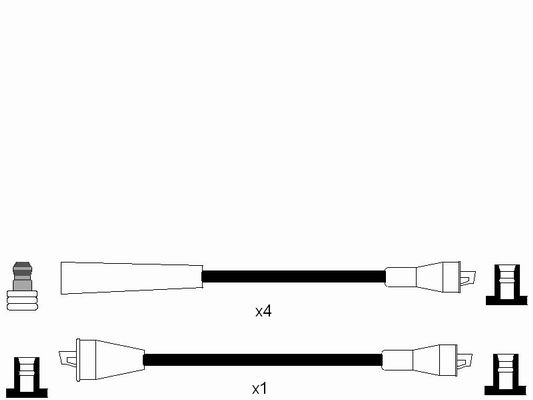 NGK 0725 Kit cavi accensione