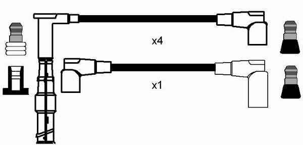 NGK 0752 Kit cavi accensione