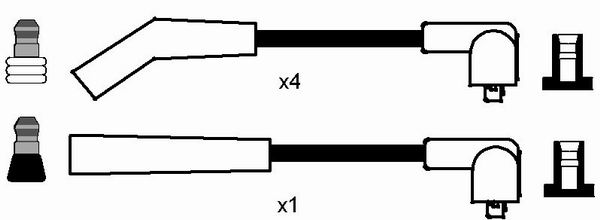 NGK 0889 Kit cavi accensione