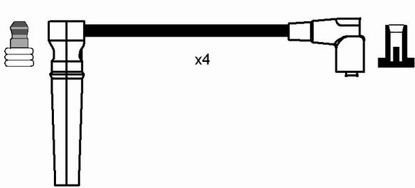 NGK 8276 Kit cavi accensione