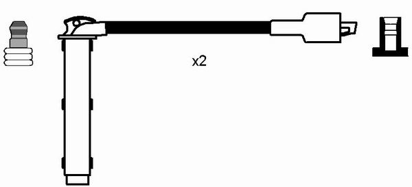 NGK 7705 Kit cavi accensione