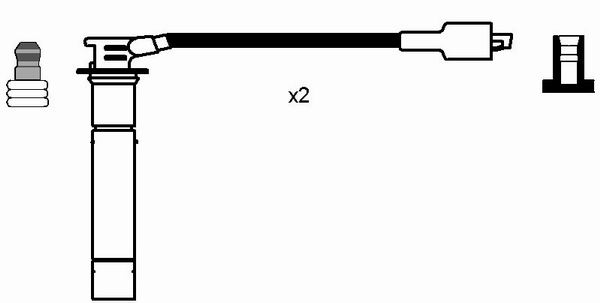 NGK 7706 Kit cavi accensione