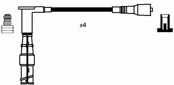 NGK 0738 Kit cavi accensione