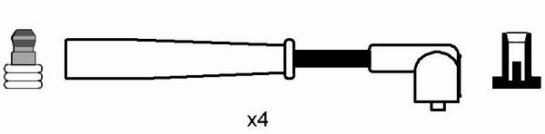 NGK 0885 Kit cavi accensione