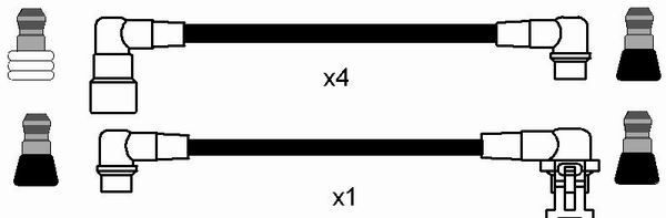 NGK 8464 Kit cavi accensione