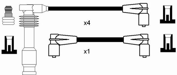 NGK 0769 Kit cavi accensione