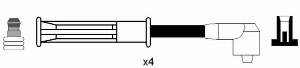 NGK 7200 Kit cavi accensione-Kit cavi accensione-Ricambi Euro