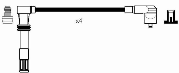 NGK 0501 Kit cavi accensione