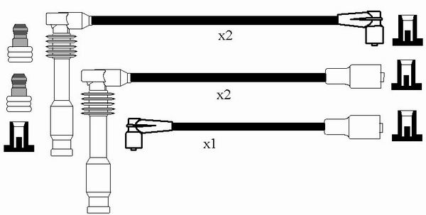 NGK 0818 Kit cavi accensione