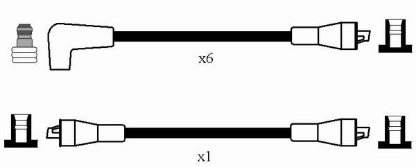 NGK 2475 Sada kabelů pro...