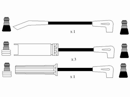 NGK 0594 Kit cavi accensione-Kit cavi accensione-Ricambi Euro