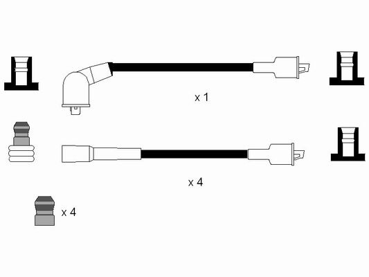 NGK 0665 Kit cavi accensione