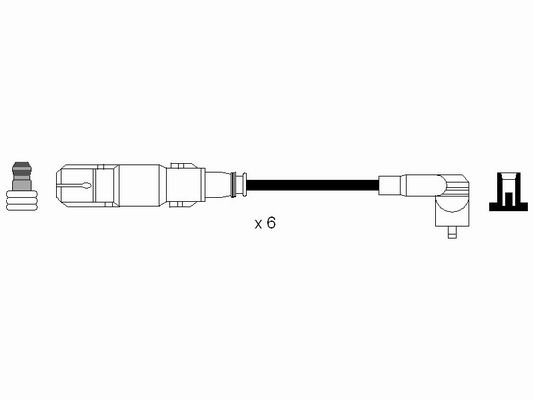 NGK 7065 Kit cavi accensione