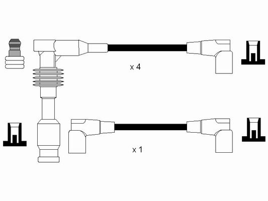 NGK 0767 Kit cavi accensione