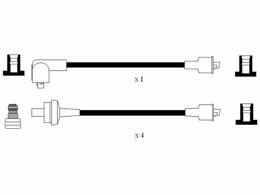 NGK 7399 Kit cavi accensione-Kit cavi accensione-Ricambi Euro