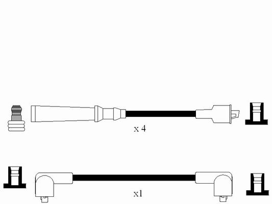 NGK 8223 Kit cavi accensione-Kit cavi accensione-Ricambi Euro