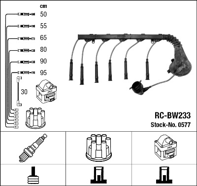 NGK 0577 Kit cavi accensione