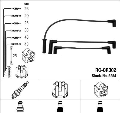 NGK 8284 Kit cavi accensione